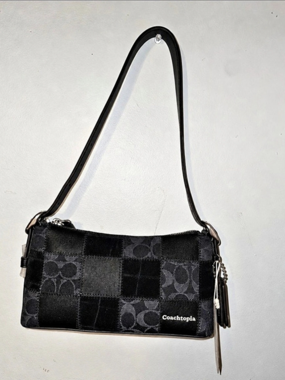 Coach Coachtopia Ergo Bag in Checkerboard Patchwork Signature Canvas